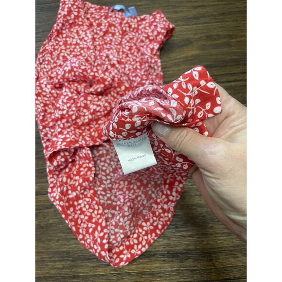 Draper James Cherry Floral Side Button Sleeveless Tank Top Size XS - Picture 6 of 7